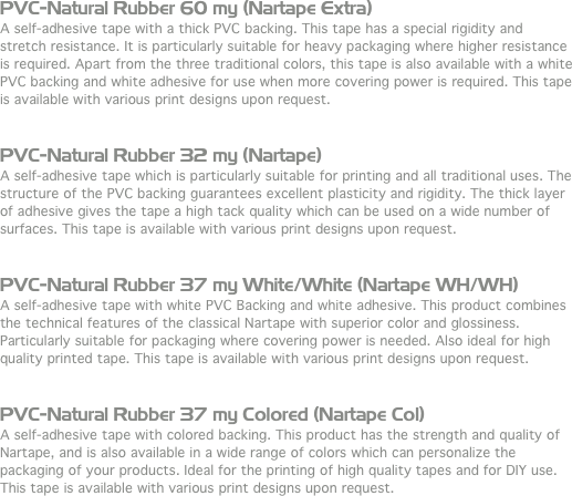 PVC-Natural Rubber 60 my (Nartape